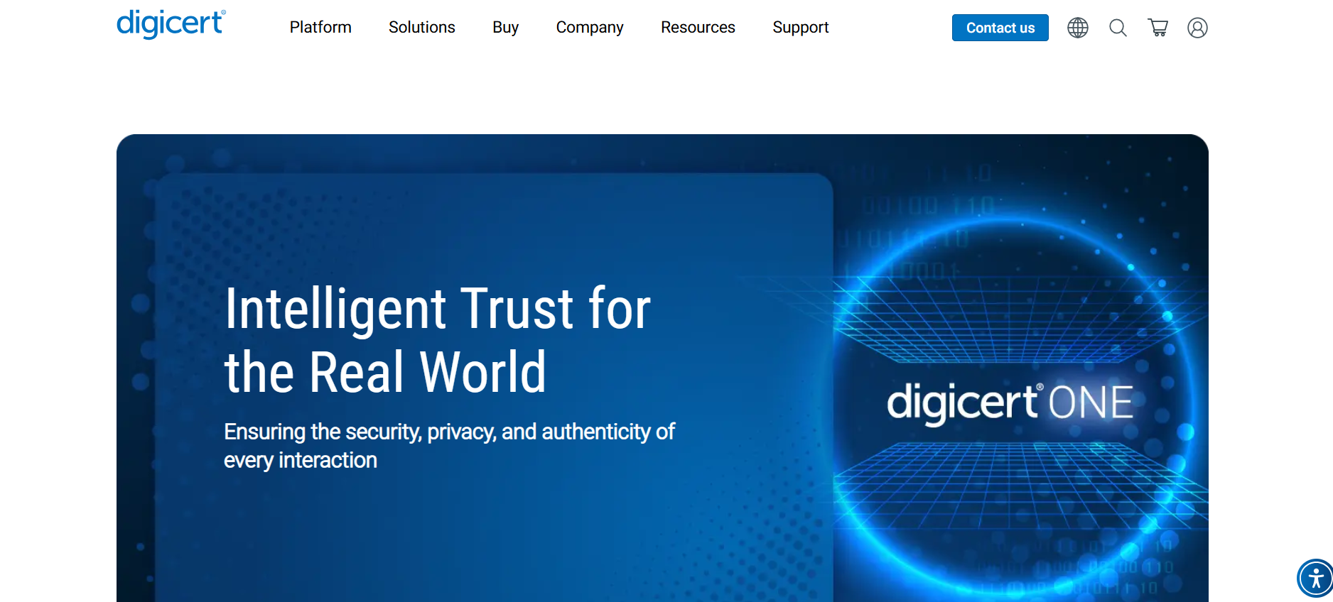 Digicert home page