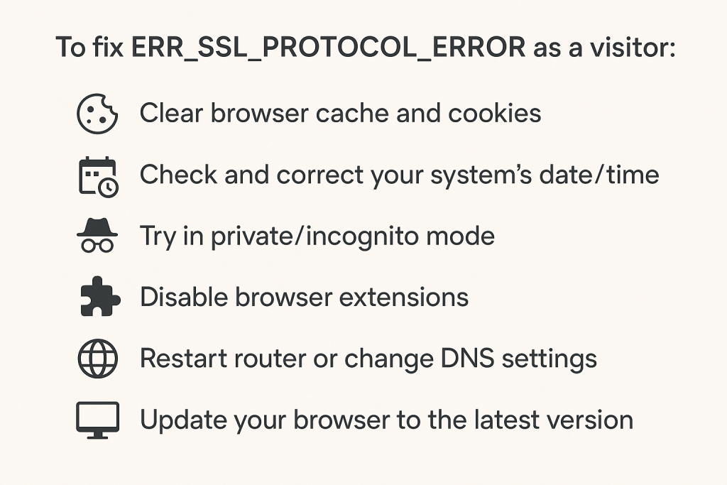 Basic Fixes for Website Visitors