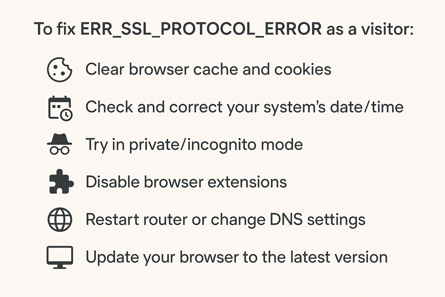 How to Fix ERR_SSL_PROTOCOL_ERROR in Chrome, Firefox & More [2025]