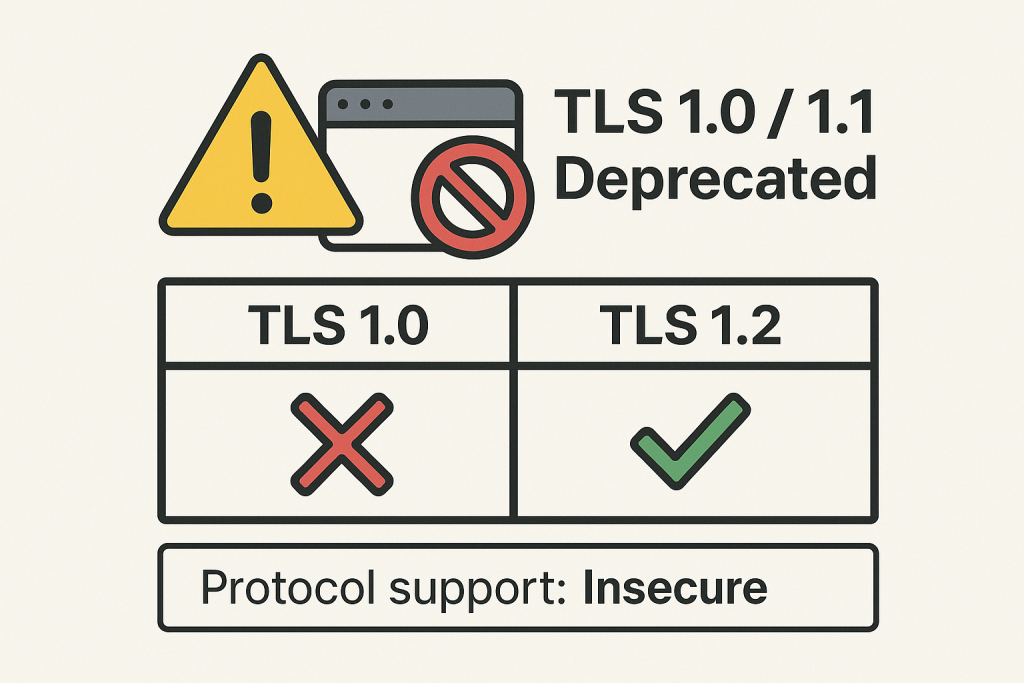 Website Using Outdated TLS Protocols