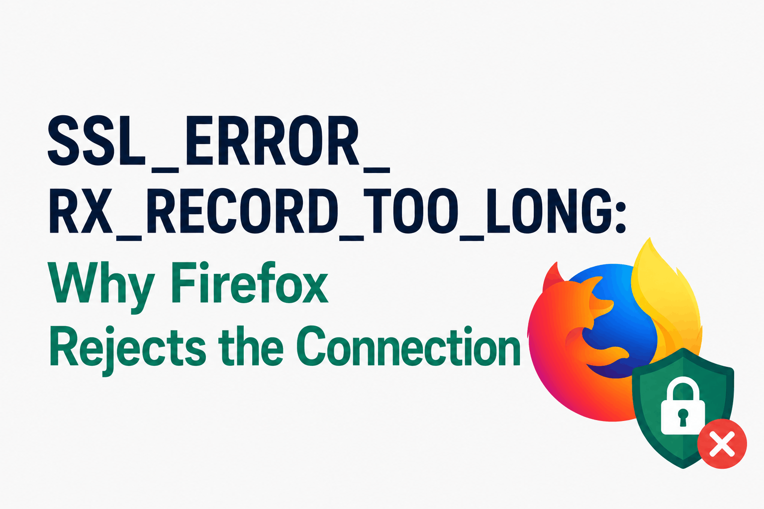 How to Fix the SSL_ERROR_RX_RECORD_TOO_LONG Error in Firefox