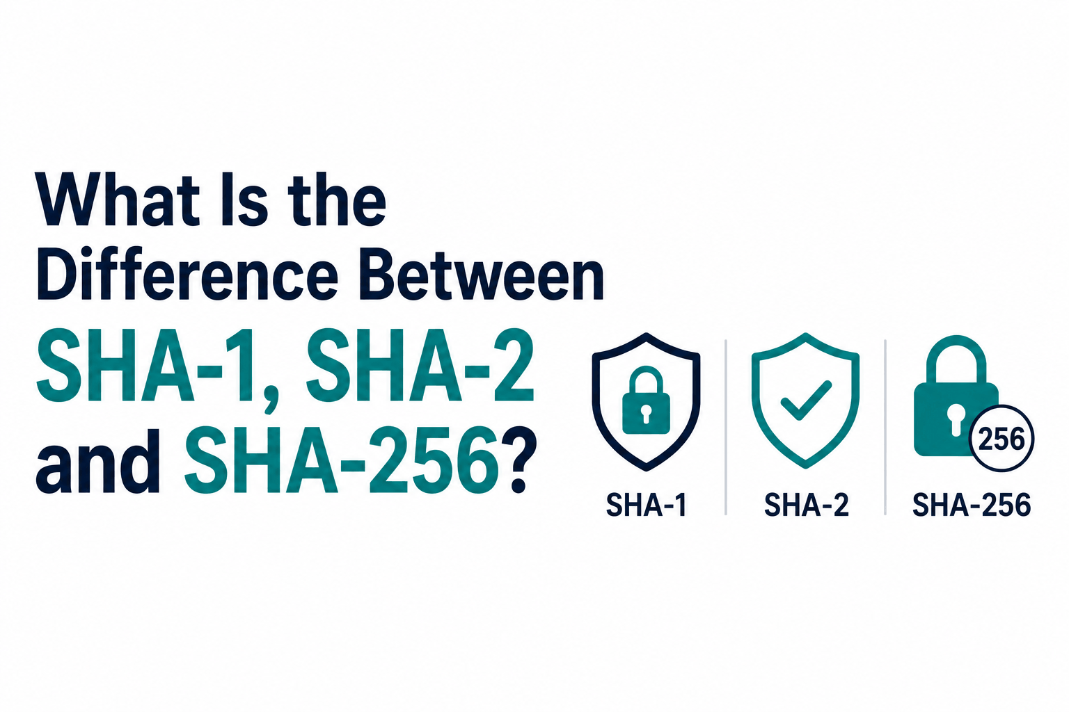 SHA-1, SHA-2, and SHA-256: The Hash Algorithm Family Explained