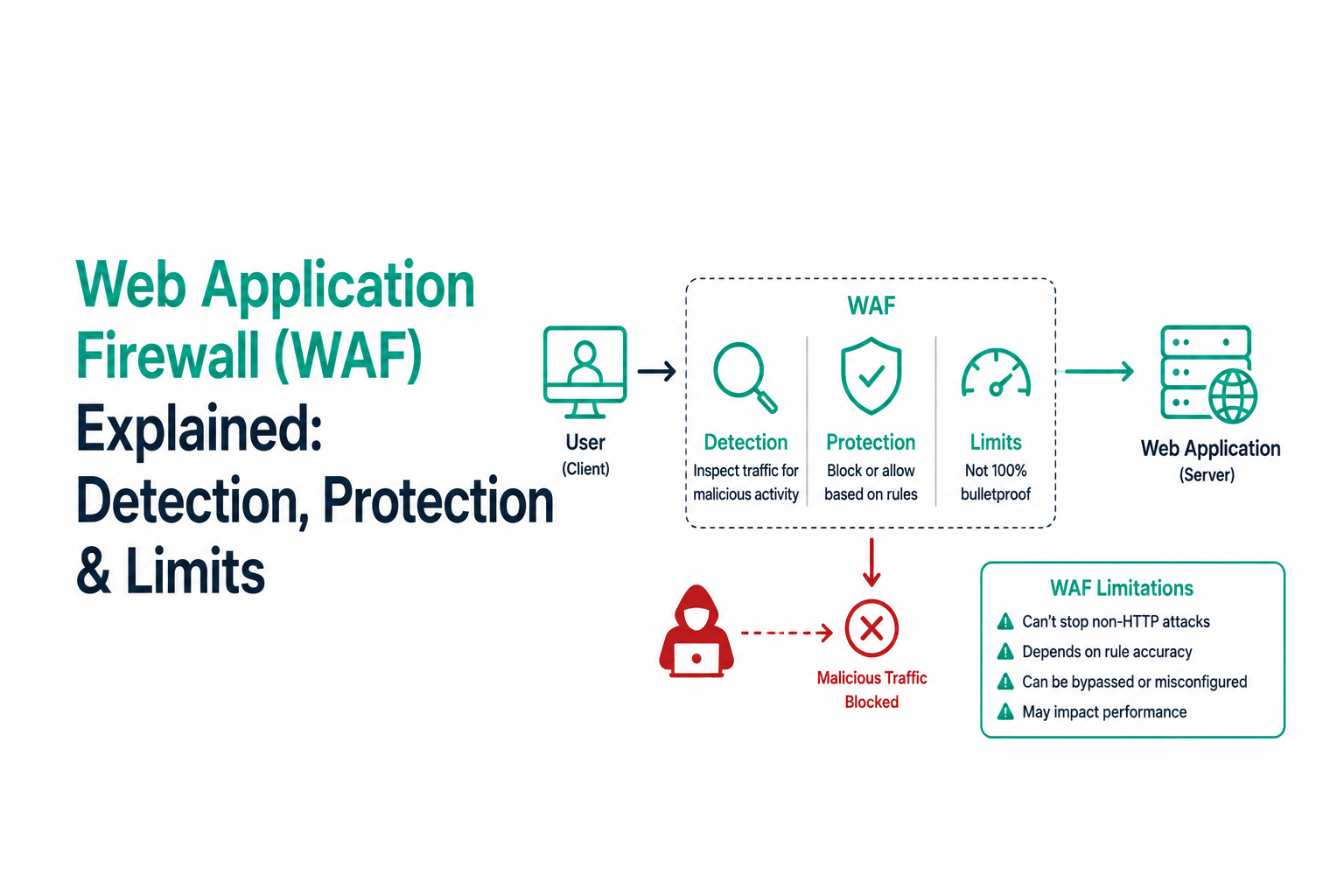 Web Application Firewall (WAF): How It Works, What It Protects, and Its Real Limitations