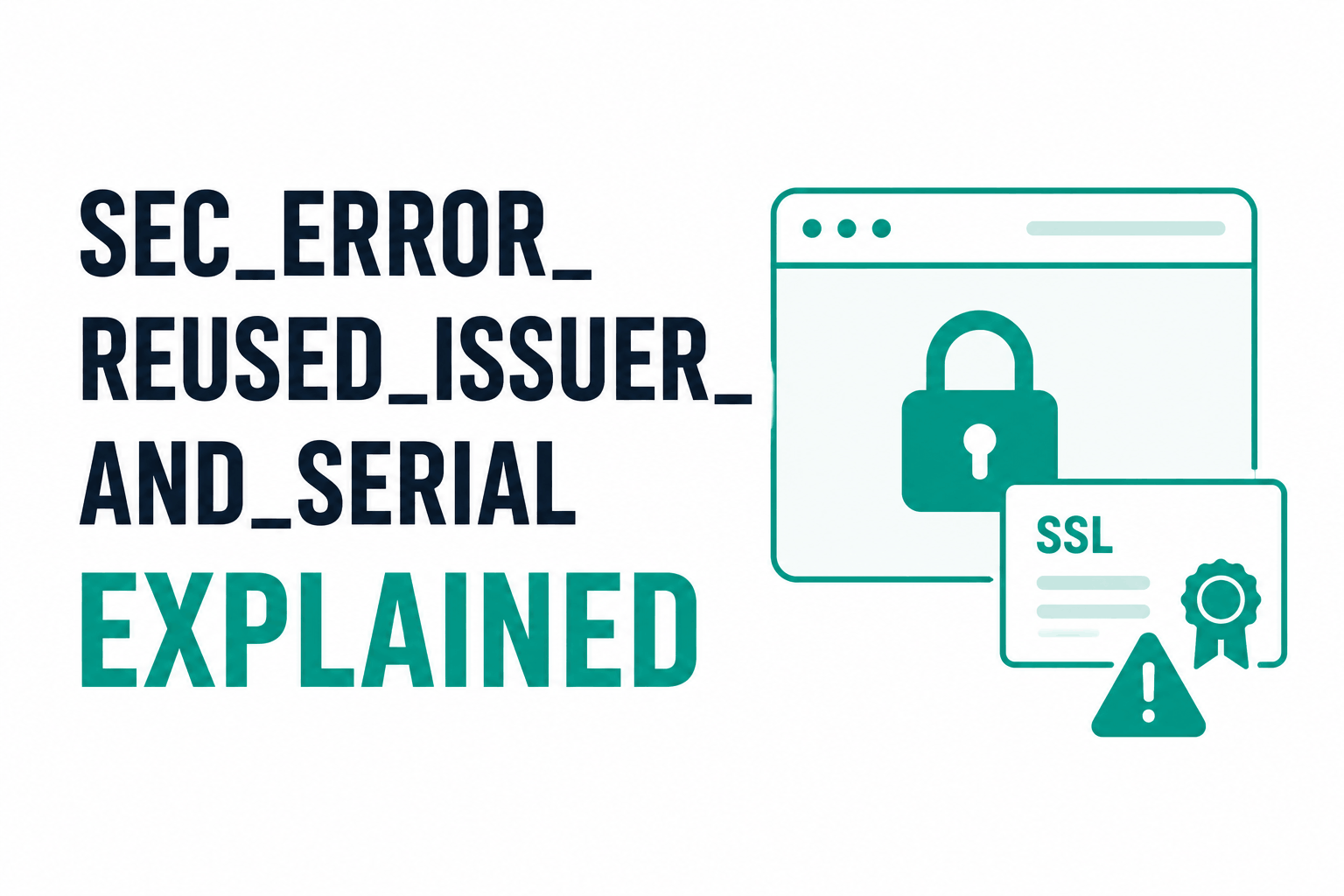 SEC_ERROR_REUSED_ISSUER_AND_SERIAL: What It Means and How to Fix Every Scenario