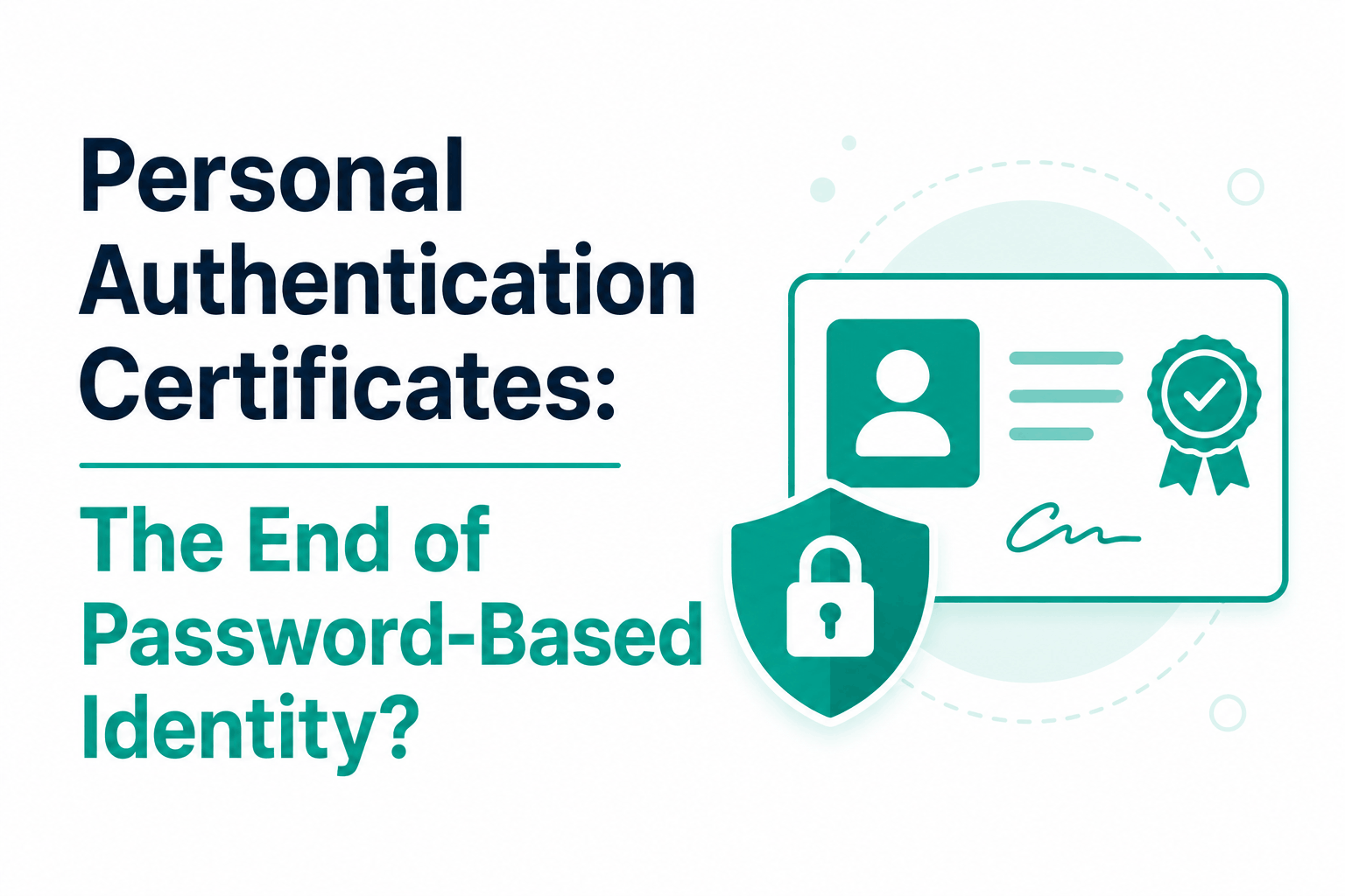 What Is a Personal Authentication Certificate? The Cryptographic Answer to a Decades-Long Identity Problem