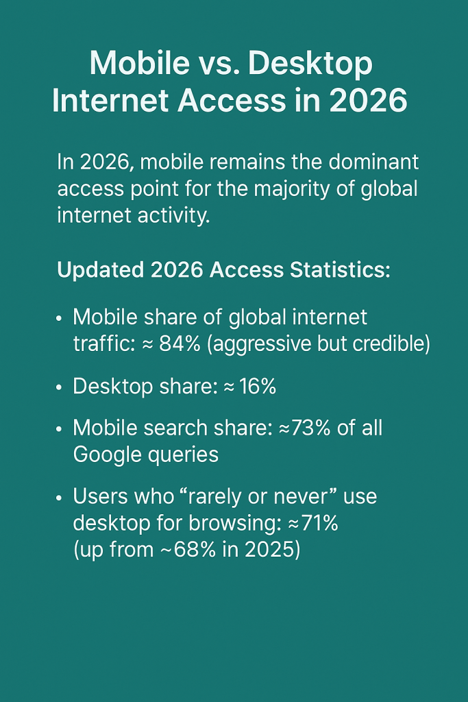 Mobile vs. Desktop Internet Access in 2026