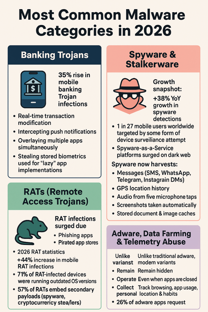Most Common Malware Categories in 2026