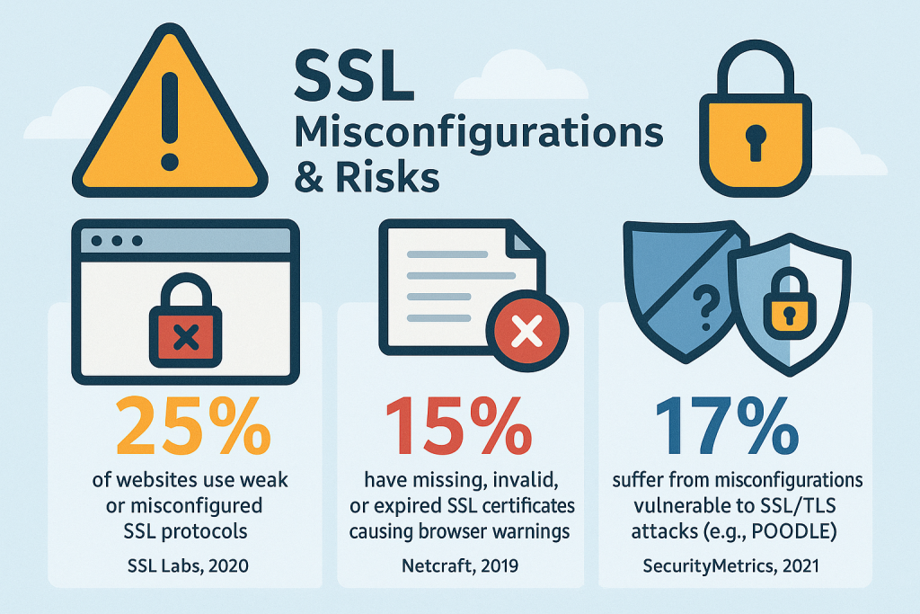 Statistics on SSL Misconfigurations and Security Risks