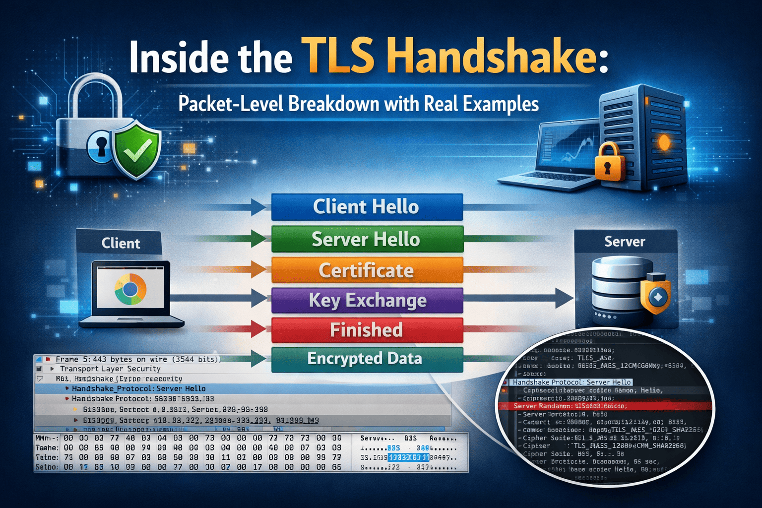 Inside the TLS Handshake: Packet-Level Breakdown with Real Examples