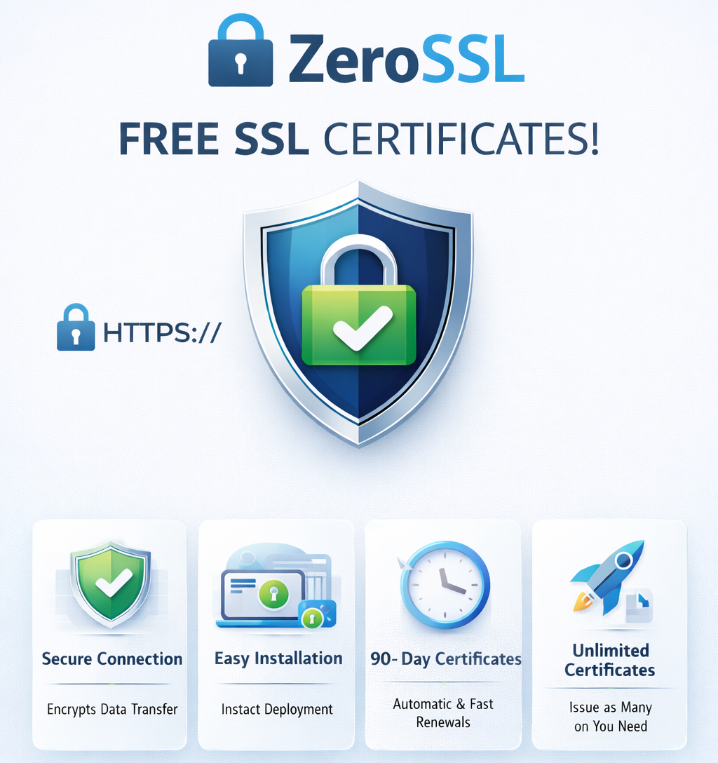 ZeroSSL Free SSL Certificate Illustration