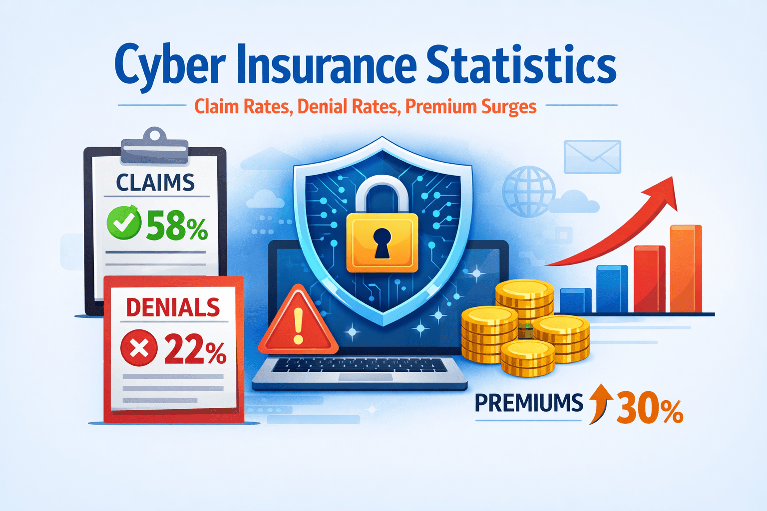 Cyber Insurance Statistics 2025 and 2026: Claim Rates, Denial Rates, Premium Surges and What Every Business Must Know