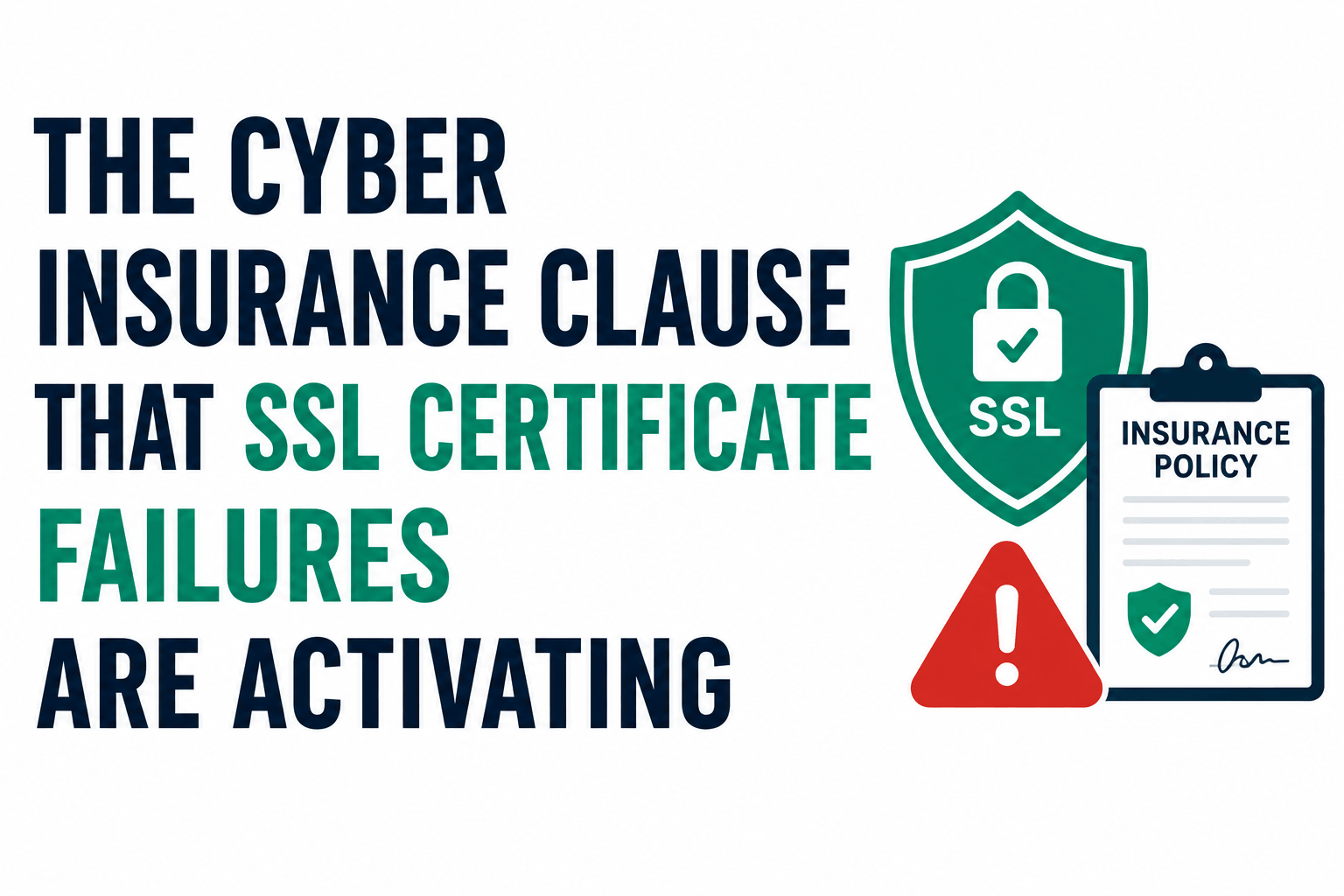 The Cyber Insurance Clause That SSL Certificate Failures Are Activating in 2026