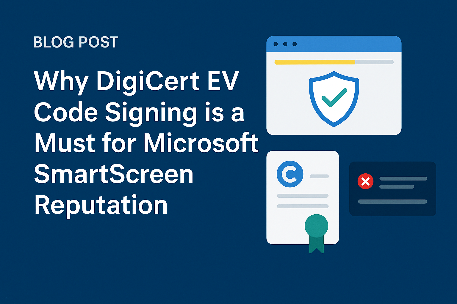 Why DigiCert EV Code Signing is a Must for Microsoft SmartScreen Reputation