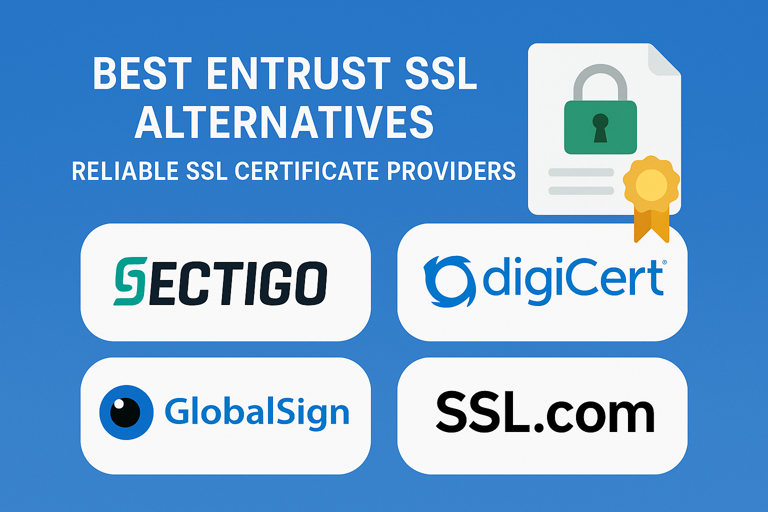Entrust SSL Alternatives 2025: Top Trusted Providers Compared