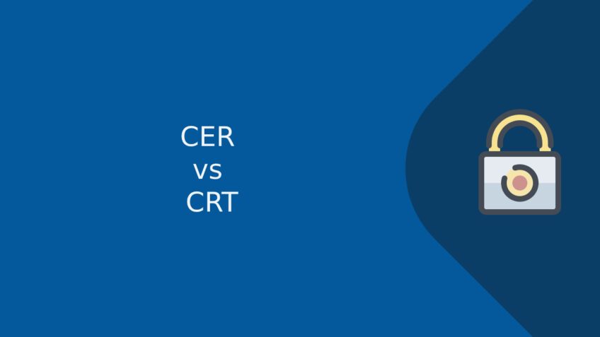 Difference between CER and CRT and how to convert them?