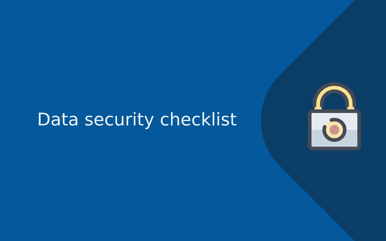 Data security checklist for e-commerce or online store