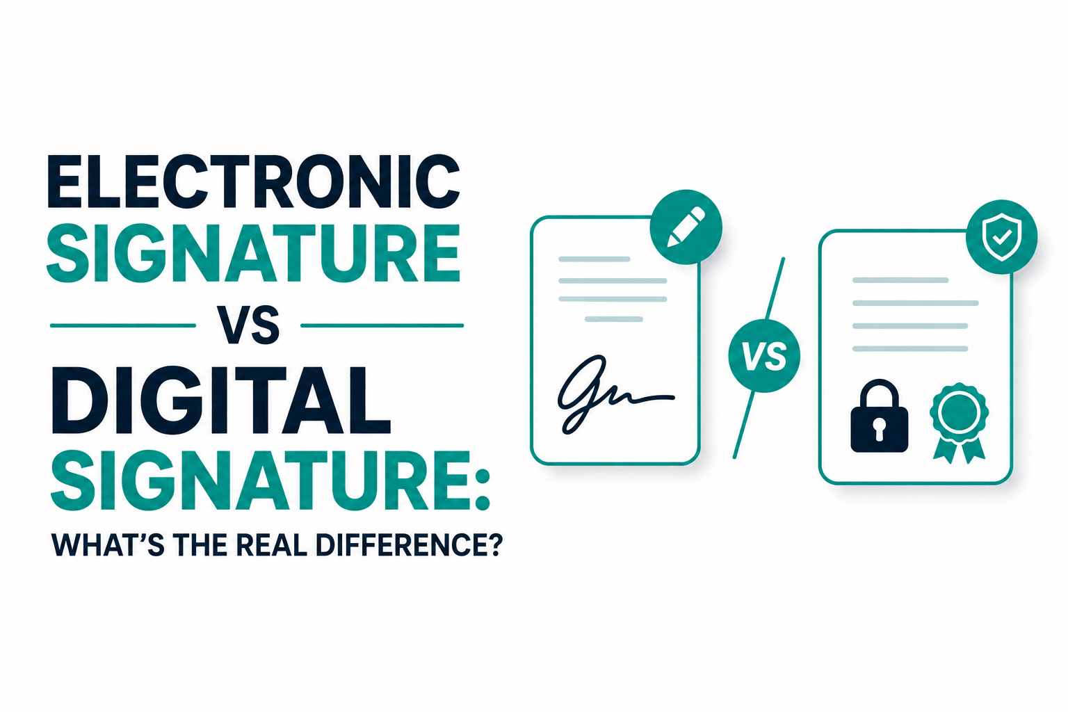 Electronic Signature vs Digital Signature: The Precise Difference and When It Matters