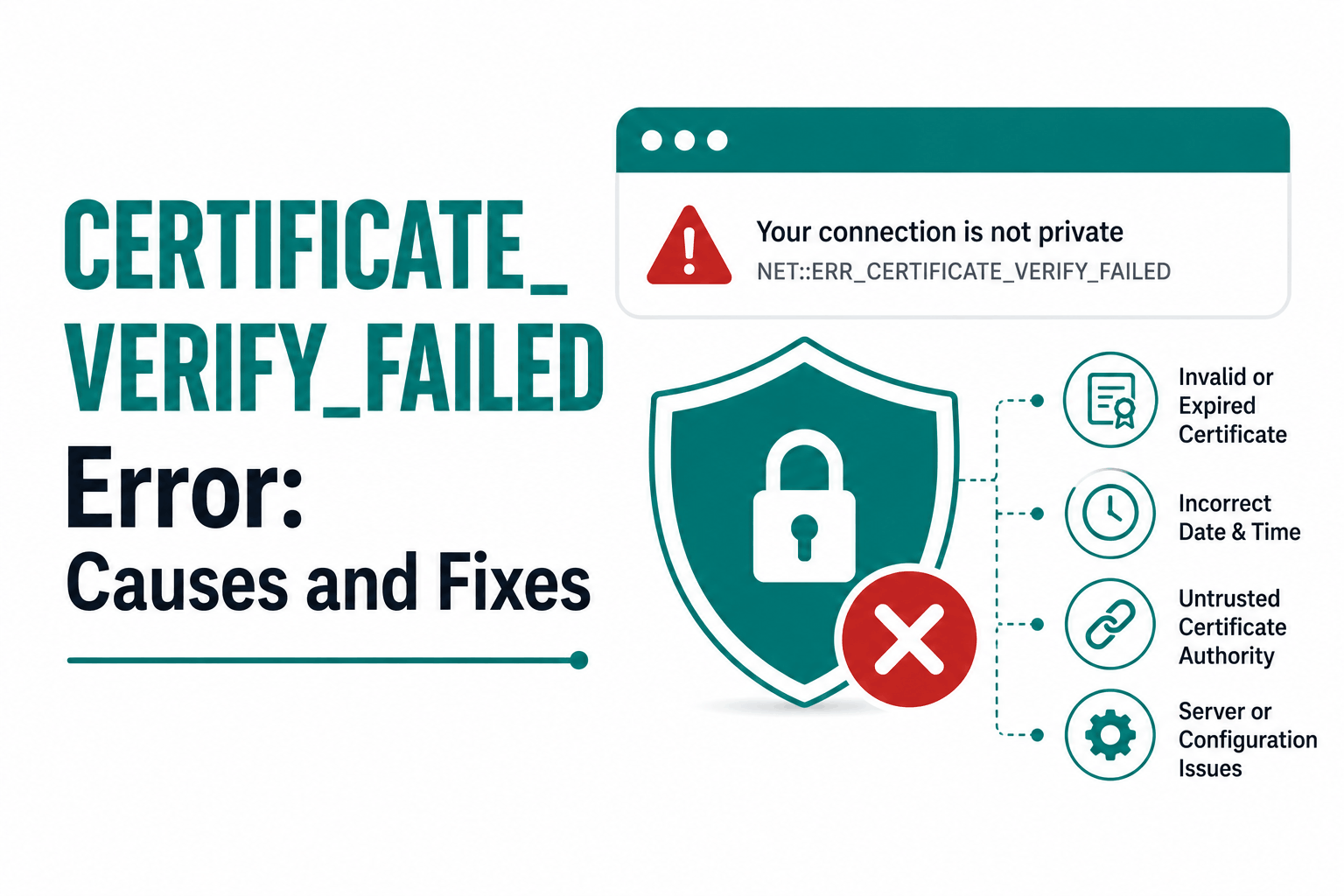CERTIFICATE_VERIFY_FAILED Fix: SSL Trust Error Explained