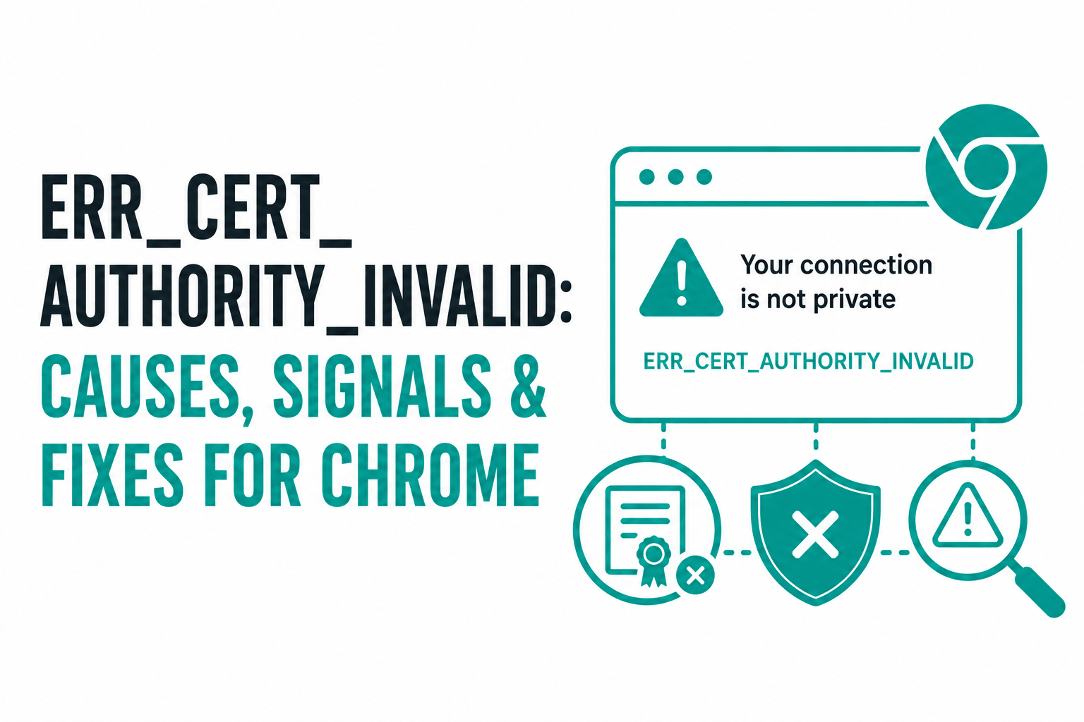 ERR_CERT_AUTHORITY_INVALID in Chrome (2026): Complete Diagnosis & Repair Guide