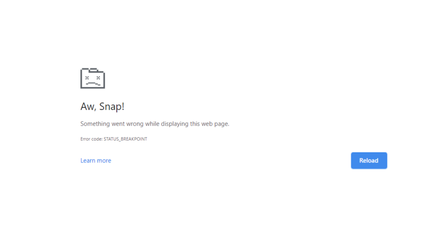 Fix Error ‘STATUS_BREAKPOINT’ on Chrome and Edge?