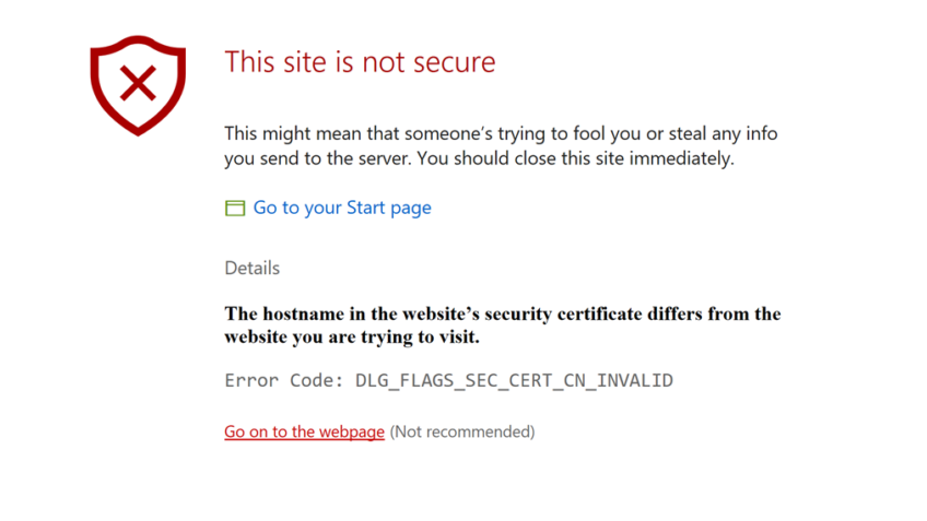 How to Solve Security Errors Code on Secure website?