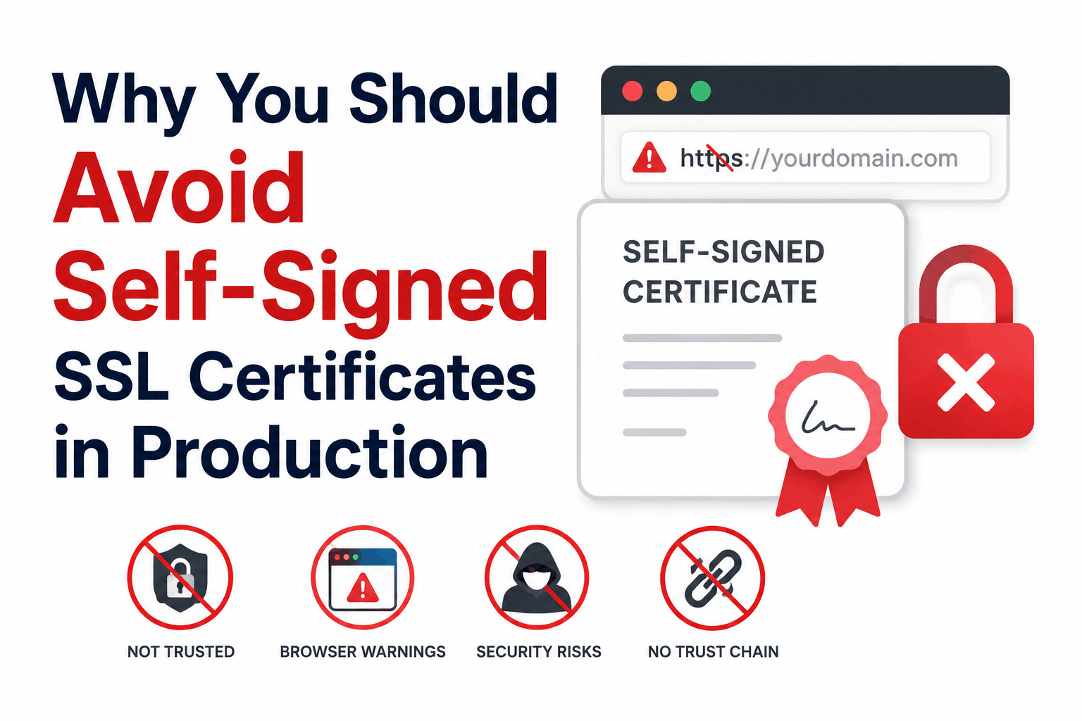 Disadvantages of Using a Self-Signed SSL Certificate: What the Risks Mean in Practice